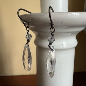Faceted Drop Earrings